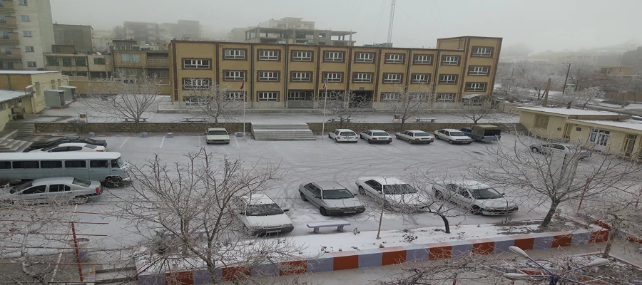 تصاویر دانشگاه دریک روز برفی 3