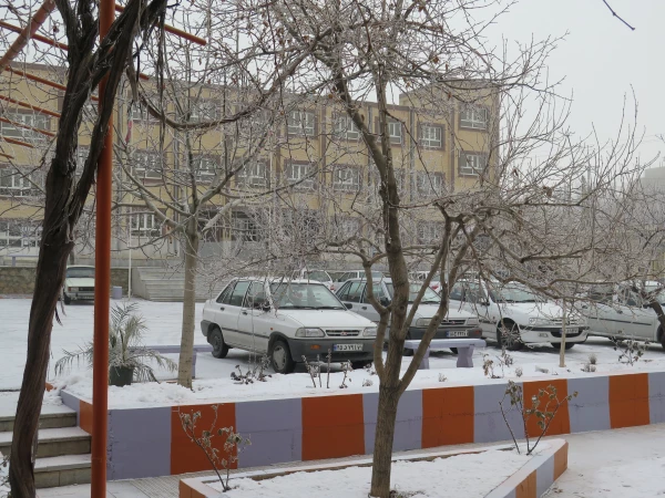 تصاویر دانشگاه دریک روز برفی 5