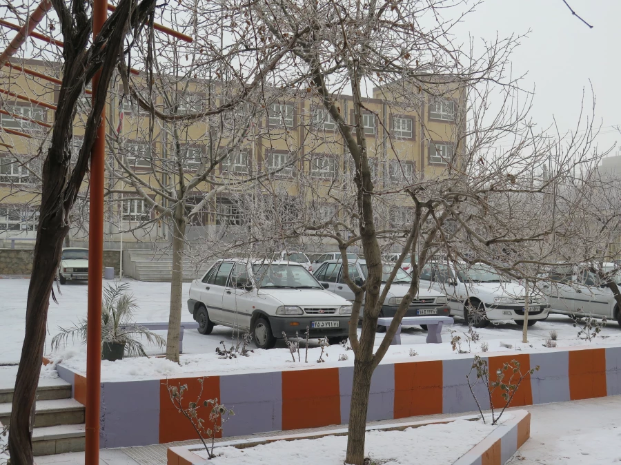 تصاویر دانشگاه دریک روز برفی 5