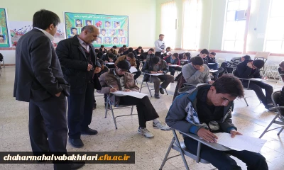 بازدید دکتر رحیمی  از حوزه های امتحانی