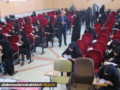 بازدید  دکتر رحیمی از حوزه های امتحانات  دانشجویی