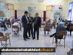 بازدید  دکتر رحیمی از حوزه های امتحانات  دانشجویی  5