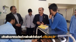 عیادت دکتر رحیمی از دانشجوی بستری دربیمارستان 3