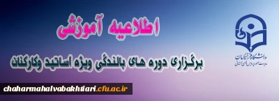 برگزاری دوره های بالندگی حرفه ای ویژه استادان موظف ومدعو دانشگاه