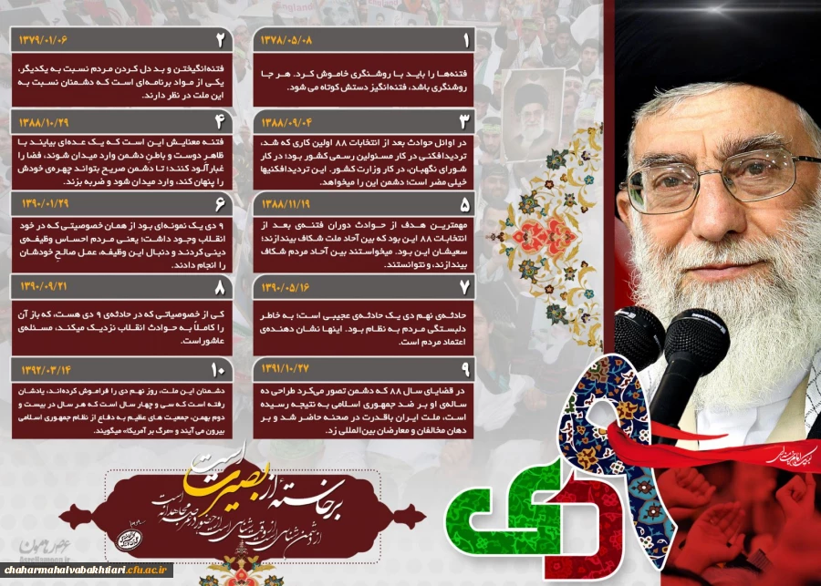 روز 9 دی؛
روز بصیرت و دشمن شناسی گرامی باد 2