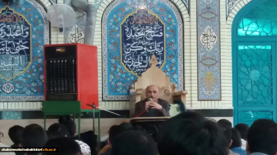 حضور دکتر رحیمی در جمع دانشجویان معتکف 2