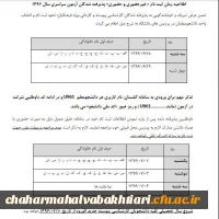 از سوی مدیریت امور پردیس های استانی دانشگاه فرهنگیان اعلام شد:

اطلاعیه زمان ثبت نام «غیر حضوری و حضوری» پذیرفته شدگان آزمون سراسری سال 1396 2