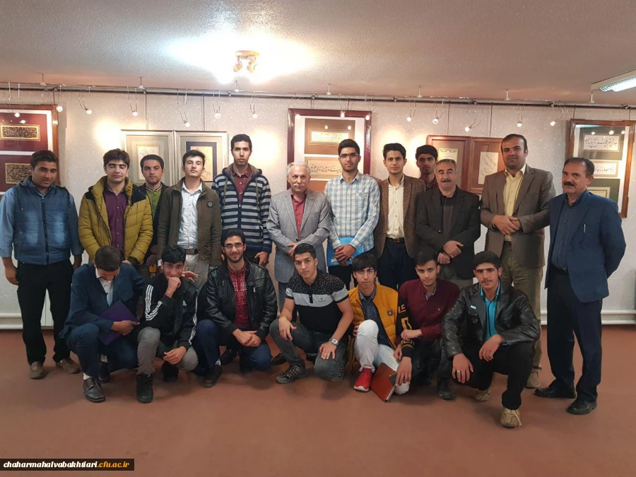 بازدید از نمایشگاه خوشنویسی استاد مردانی