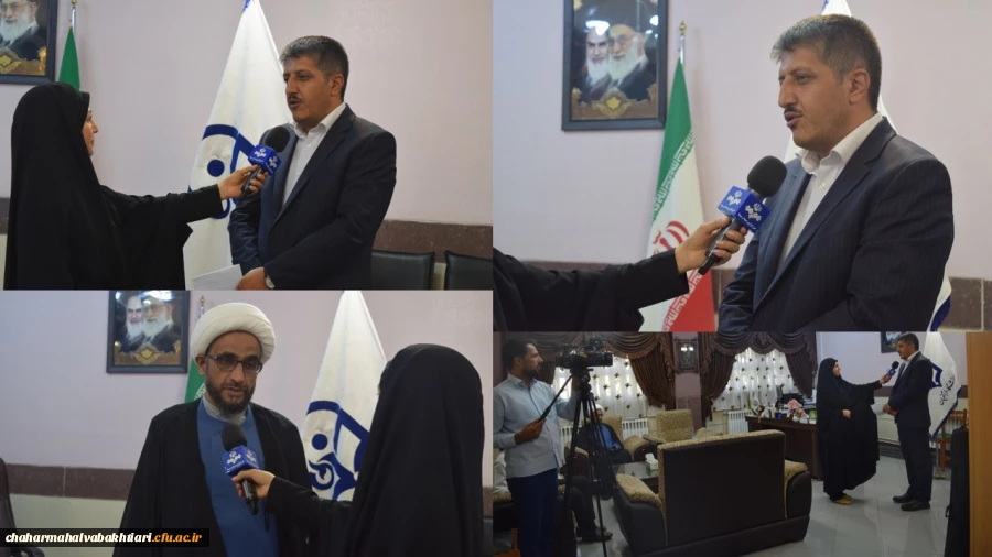 مصاحبه با صدا و سیمای مرکز استان در خصوص اهمیت دانشگاه فرهنگیان و انتخاب رشته دانش آموزان