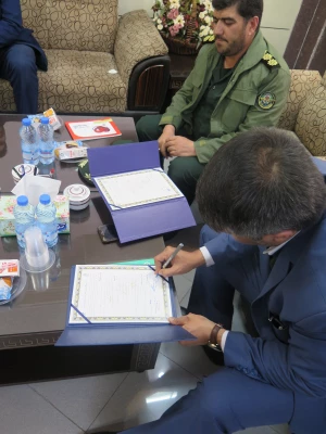 انعقاد تفاهم نامه همکاری با اداره حفظ آثار و نشر ارزش های دفاع مقدس