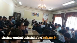 حضور استاد اخلاق حجت الاسلام همتیان در مرکز شهید رجایی فرخشهر