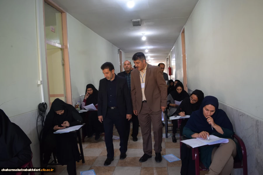 حضور معاون پژوهش و برنامه ریزی اداره کل آموزش و پرورش استان در آزمون اصلح مهارت آماوزان ماده 28