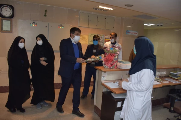 تقدیر رییس دانشگاه فرهنگیان استان چهارمحال و بختیای از پرستاران و کادر درمان 2