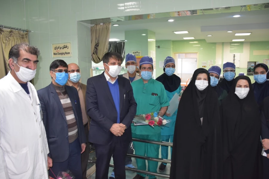 تقدیر رییس دانشگاه فرهنگیان استان چهارمحال و بختیای از پرستاران و کادر درمان 6