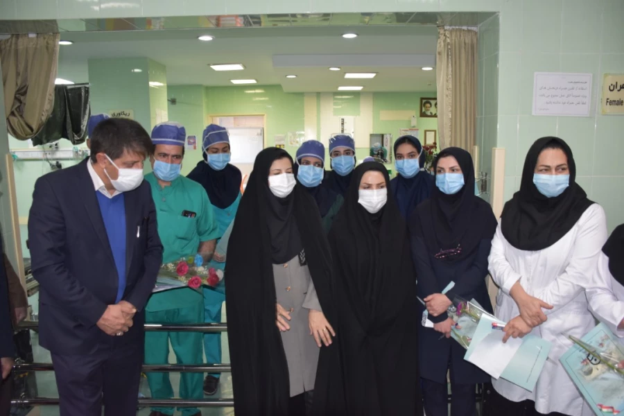 تقدیر رییس دانشگاه فرهنگیان استان چهارمحال و بختیای از پرستاران و کادر درمان 7