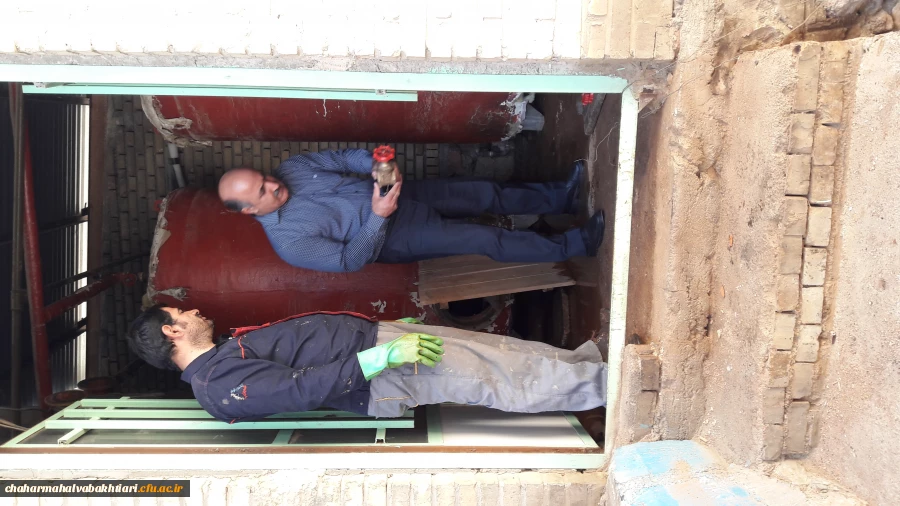 عملیات تعمیر ، تجهیز و بهسازی  موتورخانه­ی سراهای دانشجویی مرکز آموزش عالی شهید رجایی فرخشهر صورت پذیرفت. 6