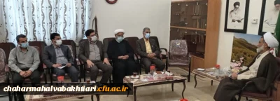 دیدار رییس دانشگاه فرهنگیان چهارمحال و بختیاری با نماینده ولی فقیه در استان