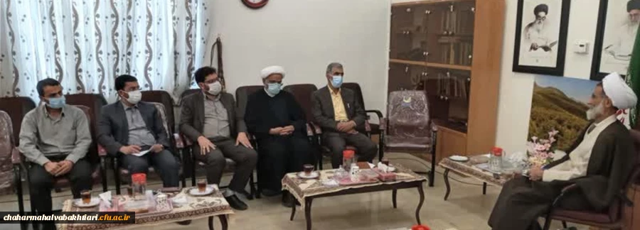 دیدار رییس دانشگاه فرهنگیان چهارمحال و بختیاری با نماینده ولی فقیه در استان 2