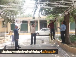 آماده سازی فضای دانشگاه برای برگزاری ششمین جشنواره رویش