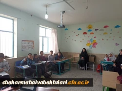   دانشجو معلمان کارورز پردیس شهید باهنر از کلاس های چند پایه منطقه گندمان بازدید نمودند 2