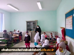   دانشجو معلمان کارورز پردیس شهید باهنر از کلاس های چند پایه منطقه گندمان بازدید نمودند 7