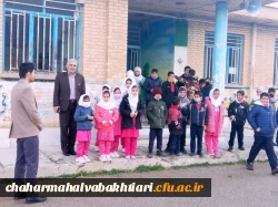   دانشجو معلمان کارورز پردیس شهید باهنر از کلاس های چند پایه منطقه گندمان بازدید نمودند 9