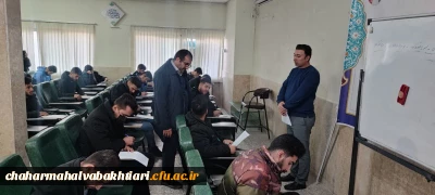 بازدید سرزده رئیس دانشگاه فرهنگیان استان از روند برگزاری امتحانات 