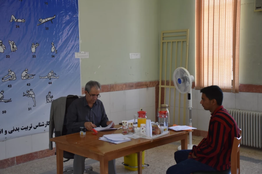 بازدید مدیریت امور پردیس های استان از فرایند معاینات پزشکی داوطلبان ورود به دانشگاه فرهنگیان 2