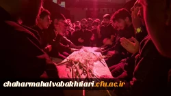 دانشجوبان دانشکده علوم انسانی در سوگ حضرت فاطمه زهرا (س) و با دلی پر از عشق، میزبان  پیکر پاک شهید گمنام بودند 2