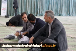 حضور سرپرست دانشگاه فرهنگیان استان به عنوان سخنران پیش از خطبه های نماز جمعه مرکز استان 