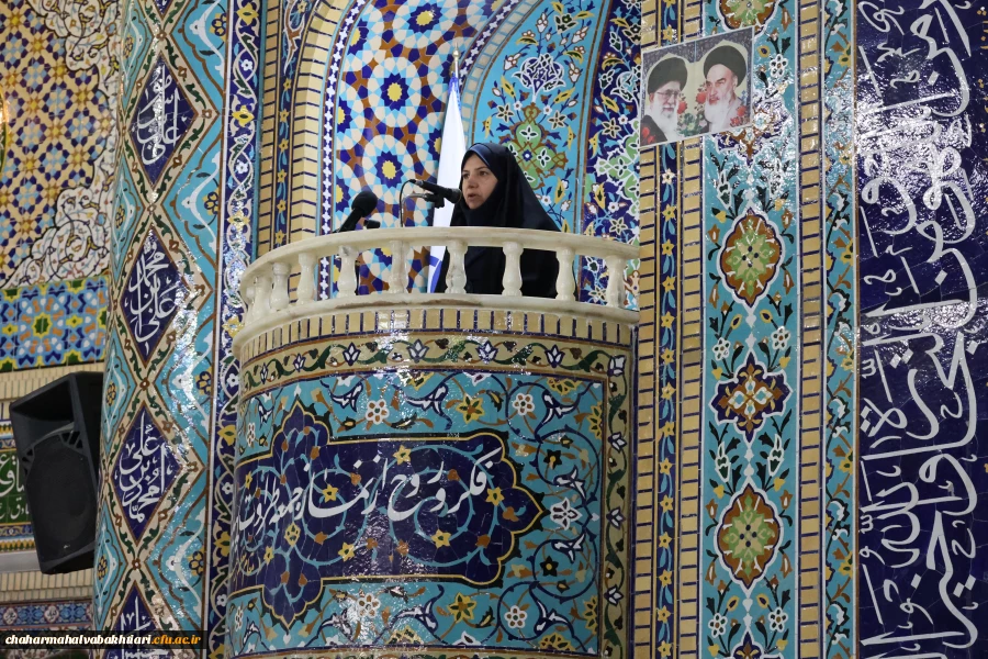 حضور سرپرست دانشگاه فرهنگیان استان به عنوان سخنران پیش از خطبه های نماز جمعه مرکز استان 