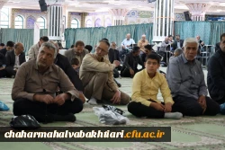حضور سرپرست دانشگاه فرهنگیان استان به عنوان سخنران پیش از خطبه های نماز جمعه مرکز استان 